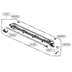 LG Grille assembly, discharge (indoor)