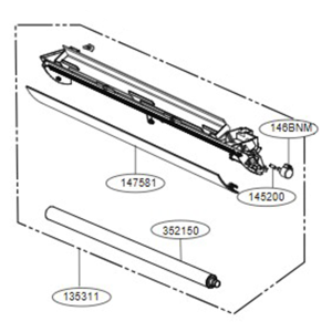 LG Grille assembly, discharge (indoor)