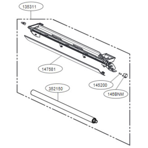 LG Grille assembly, discharge (indoor)