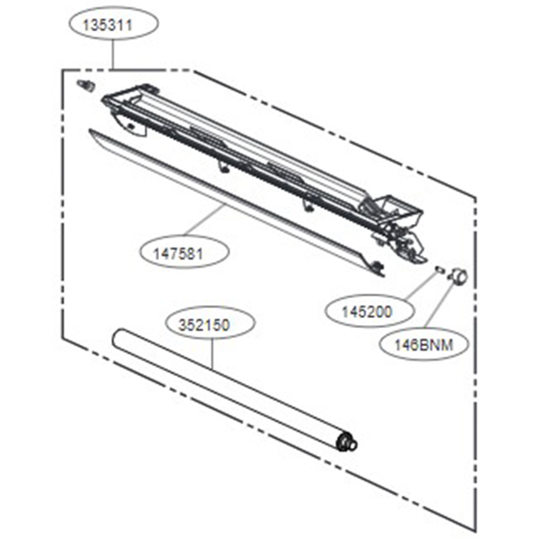 LG Grille assembly, discharge (indoor)
