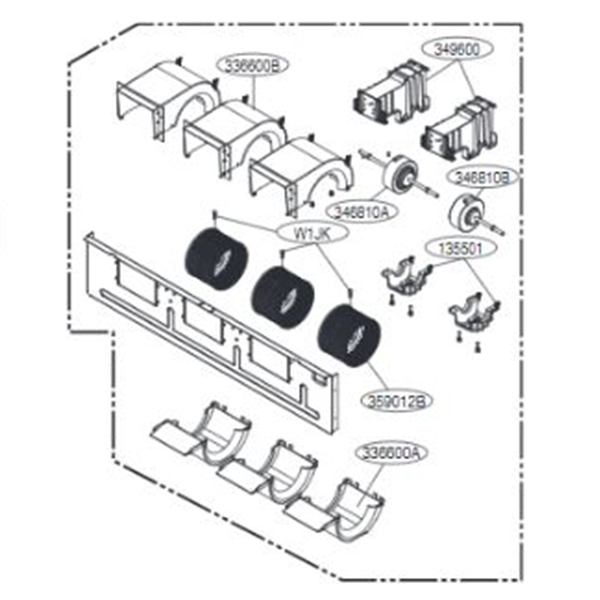 LG Fan assembly, blower