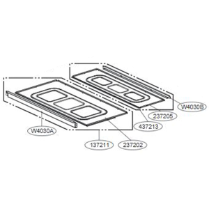 LG Panel assembly, front (indoor)