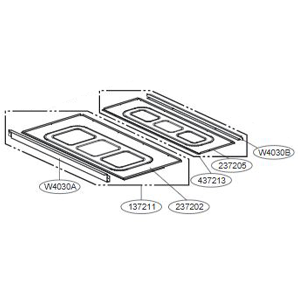 LG Panel assembly, front (indoor)