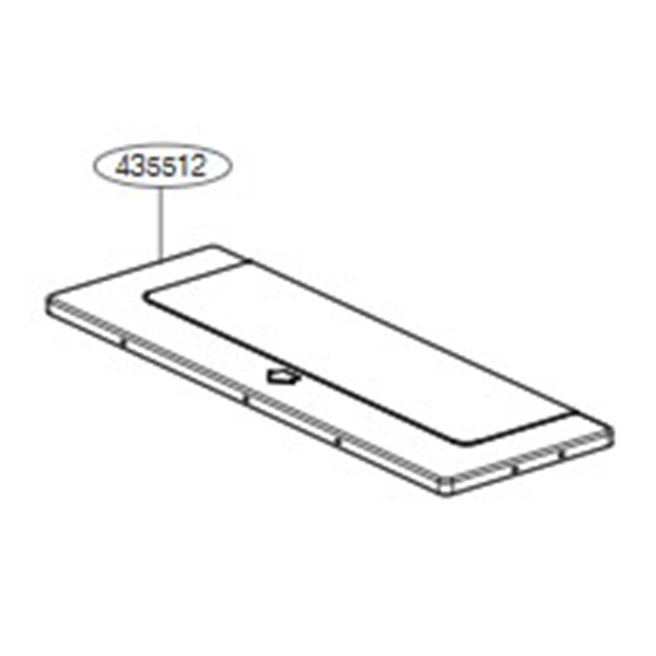 LG Cover assembly, top (outdoor)