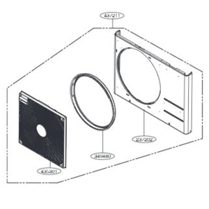 LG Panel assembly, front (outdoor)