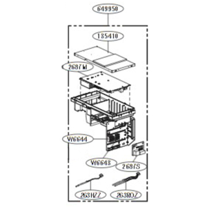 LG Case assembly, control (outdoor)